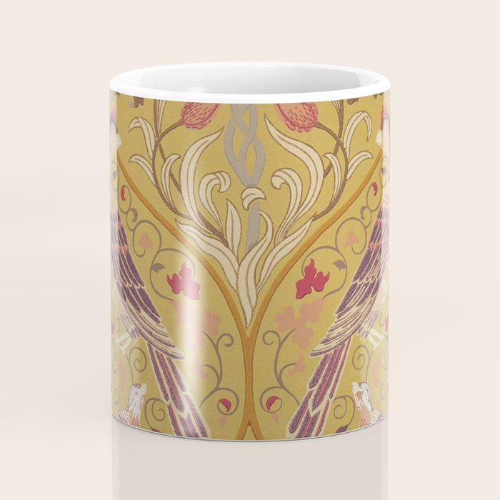 William Morris Seasons by May Melsetter  Saffron Gold Coffee Mug Gallery Image 4