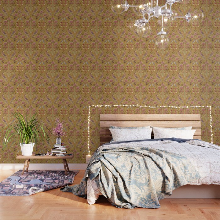 William Morris Seasons by May Melsetter  Saffron Gold Wallpaper Gallery Image 3