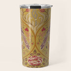 William Morris Seasons by May Melsetter  Saffron Gold Travel Mug Gallery Image 1