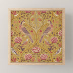 William Morris Seasons by May Melsetter  Saffron Gold Mini Art Print Gallery Image 1