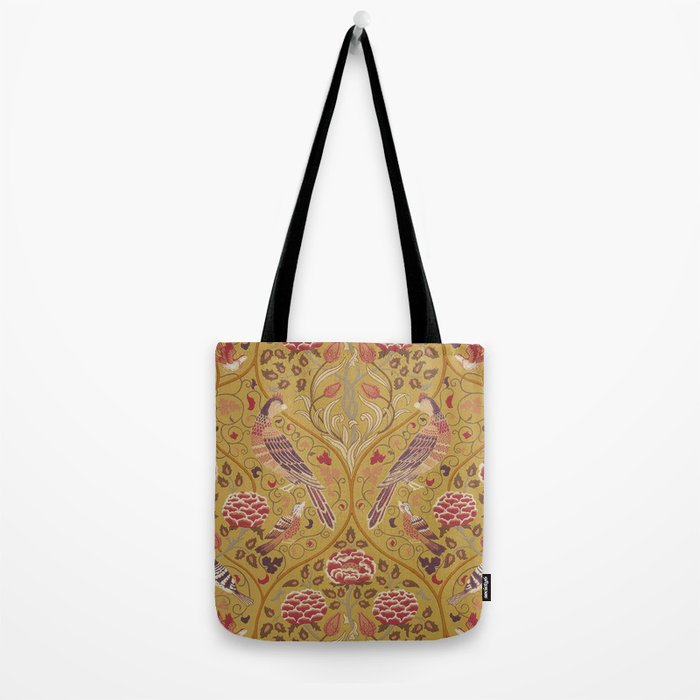 William Morris Seasons by May Melsetter  Saffron Gold Tote Bag Gallery Image 2