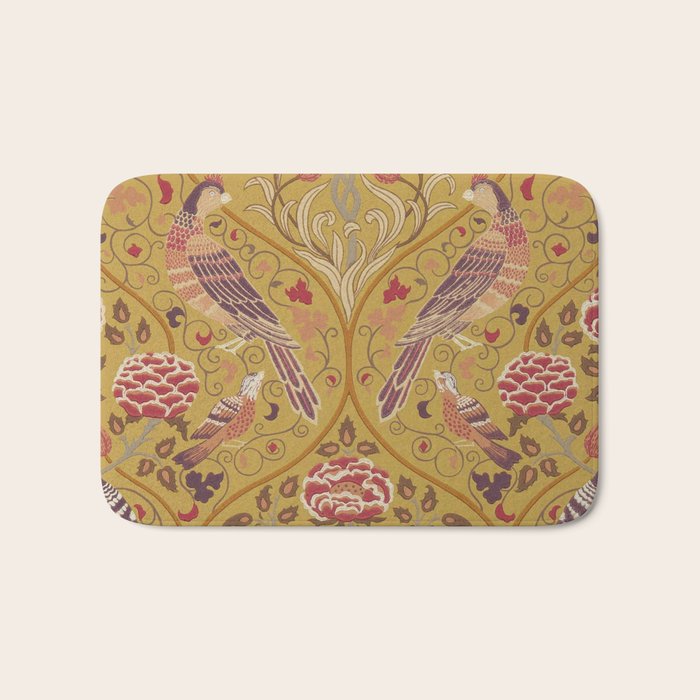 William Morris Seasons by May Melsetter  Saffron Gold Bath Mat Gallery Image 1
