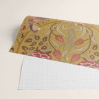 William Morris Seasons by May Melsetter  Saffron Gold Wrapping Paper Gallery Image 2