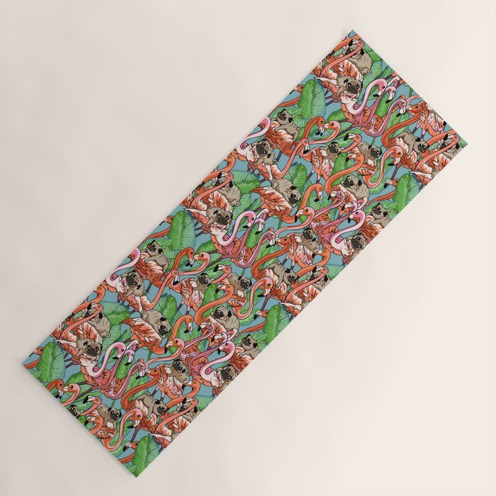 Flamingo Party Yoga Mat Gallery Image 1