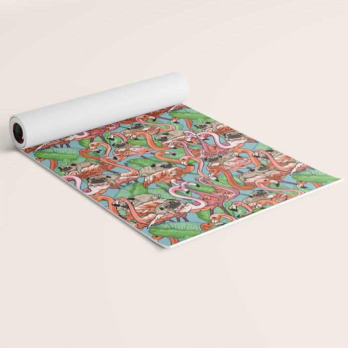 Flamingo Party Yoga Mat Gallery Image 2
