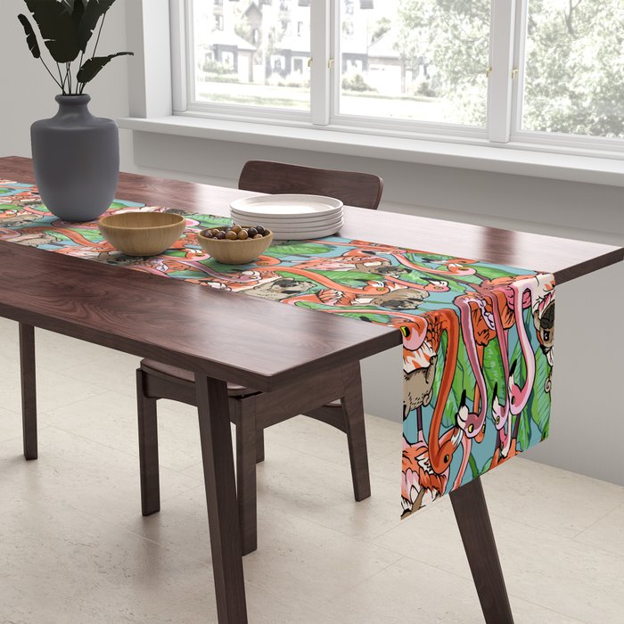 Flamingo Party Table Runner Gallery Image 2