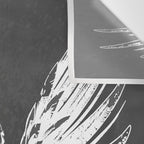 Grey & White Rock Angel Wings Skull Wall Tapestry Gallery Image 3