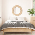 Grey & White Rock Angel Wings Skull Duvet Cover Gallery Image 3