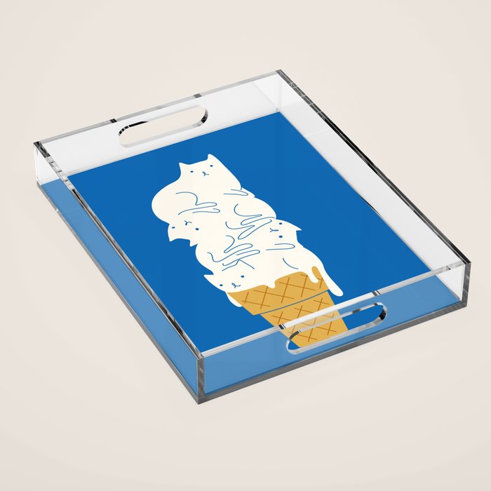 Cats Ice Cream Acrylic Tray Gallery Image 1
