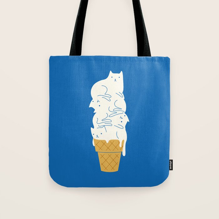 Cats Ice Cream Tote Bag Gallery Image 1