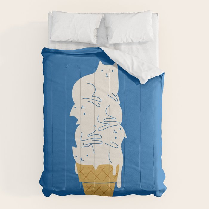 Cats Ice Cream Comforter Gallery Image 1