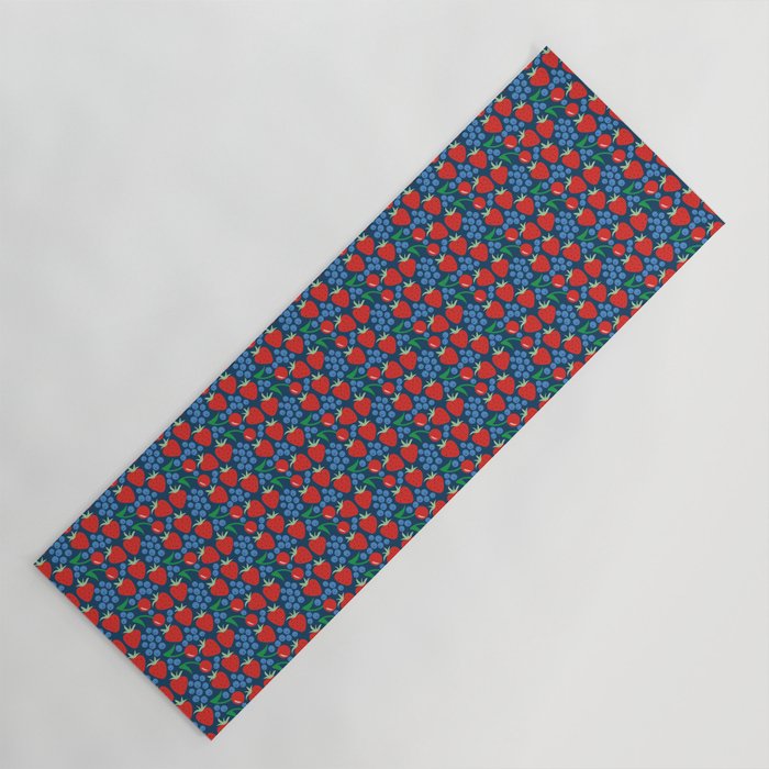 Strawberry pattern Yoga Mat Gallery Image 1
