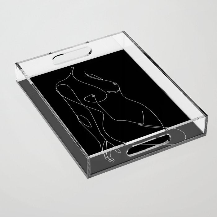 Single Nude Night Acrylic Tray Gallery Image 1