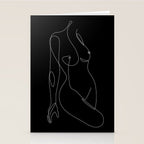 Single Nude Night Stationery Card Gallery Image 2
