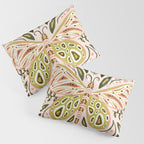 Butterfly Symmetry - Blush & Lime Pillow Sham Gallery Image 3