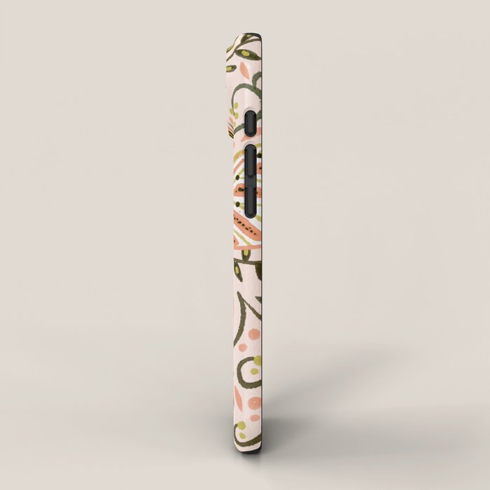 Butterfly Symmetry - Blush & Lime iPhone Case Gallery Image 2
