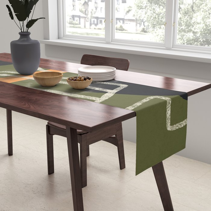 Organic Minimalist Layers 9 Table Runner Gallery Image 2