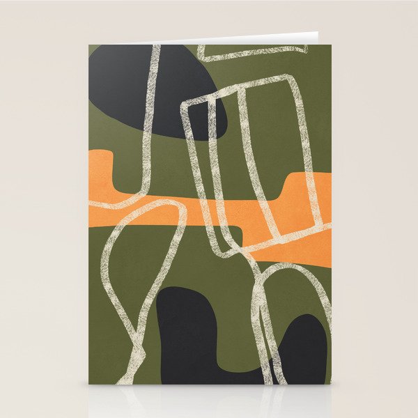 Organic Minimalist Layers 9 Stationery Card Gallery Image 2