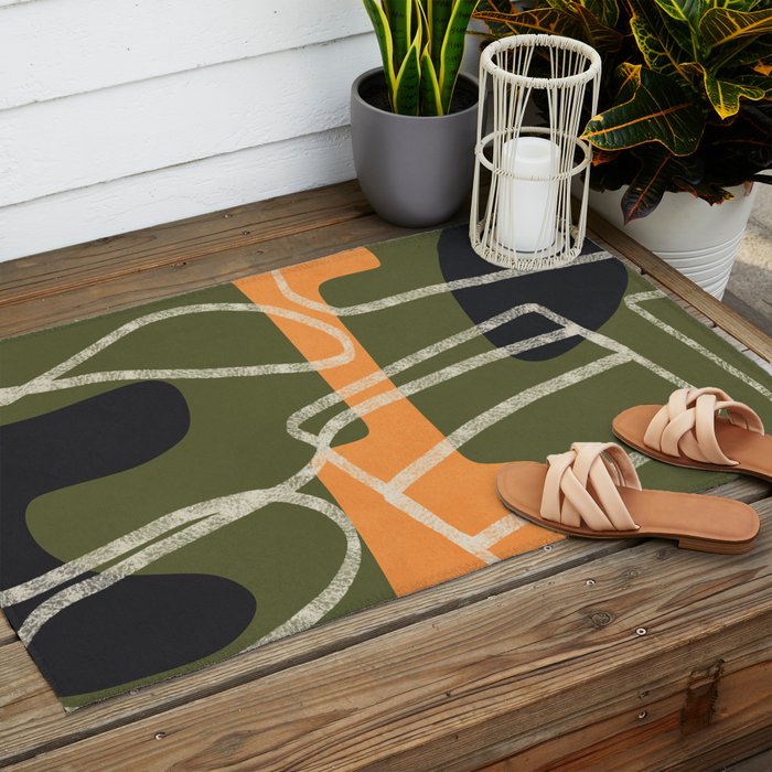 Organic Minimalist Layers 9 Outdoor Rug Gallery Image 2