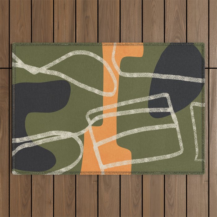 Organic Minimalist Layers 9 Outdoor Rug Gallery Image 1