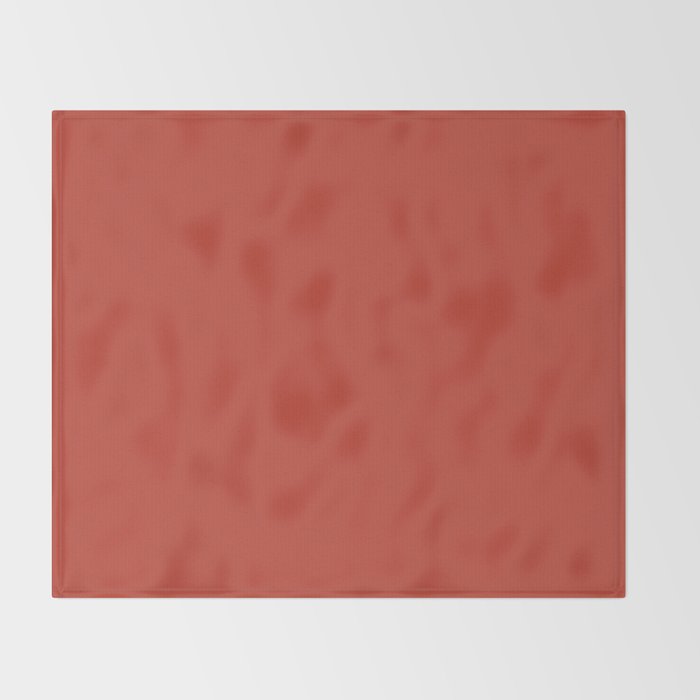 Tomato Red Solid Color Throw Blanket Gallery Image 2