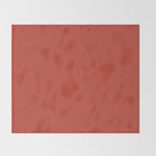 Tomato Red Solid Color Throw Blanket Gallery Image 2