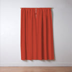 Tomato Red Solid Color Window Curtain Gallery Image 3