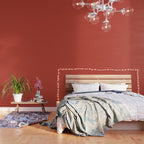 Tomato Red Solid Color Wallpaper Gallery Image 3