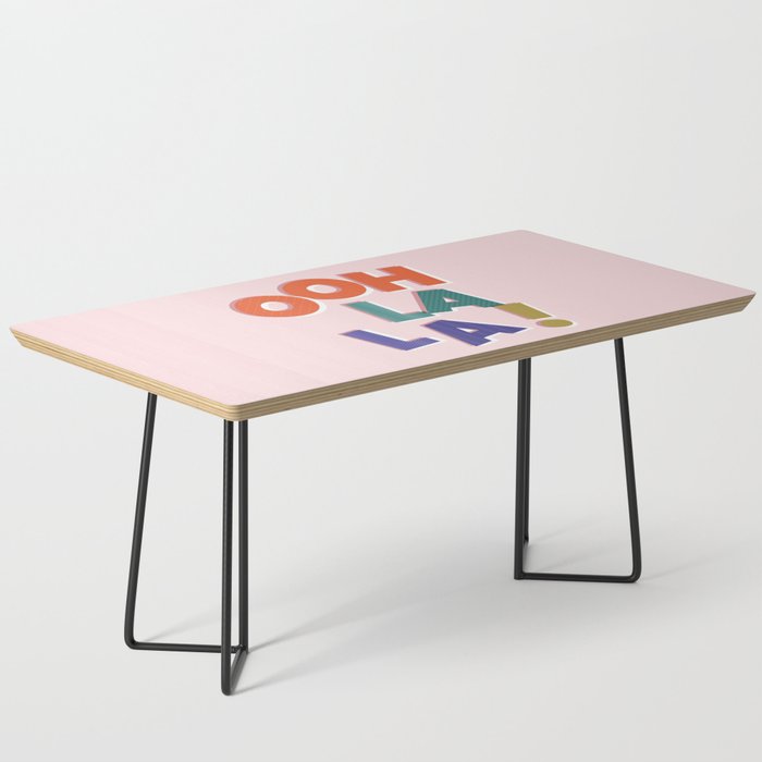 OOH LA LA! colorful french typography Coffee Table Gallery Image 1