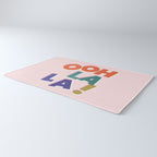 OOH LA LA! colorful french typography Rug Gallery Image 3