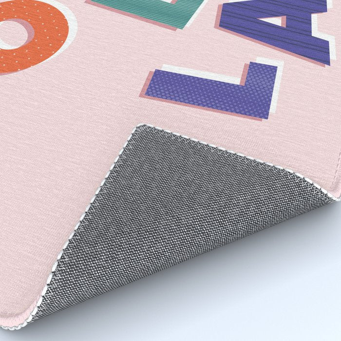 OOH LA LA! colorful french typography Rug Gallery Image 4