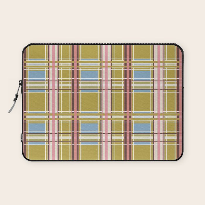 Subtle Plaid Warmth Laptop Sleeve Gallery Image 1