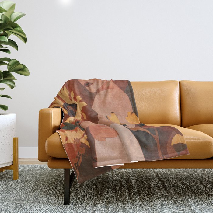 Sunflowers Throw Blanket Gallery Image 1