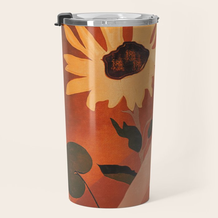Sunflowers Travel Mug Gallery Image 3