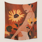 Sunflowers Wall Tapestry Gallery Image 4