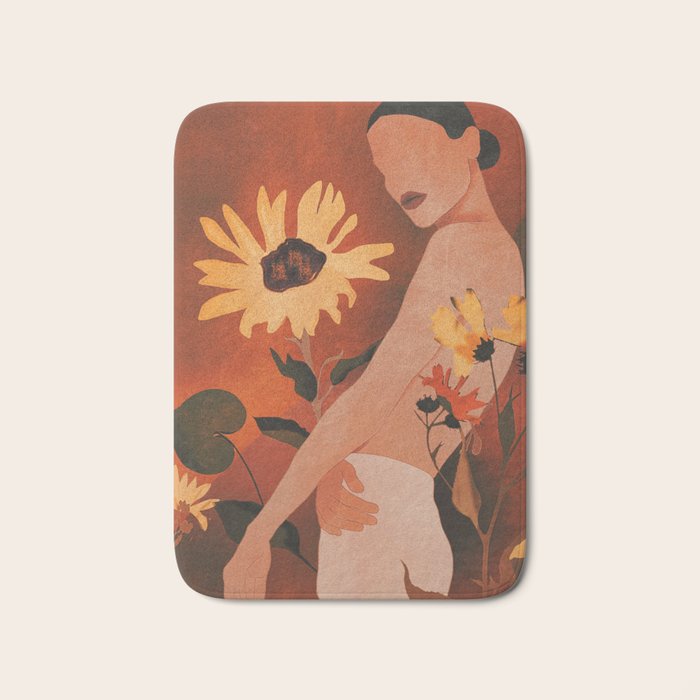 Sunflowers Bath Mat Gallery Image 1
