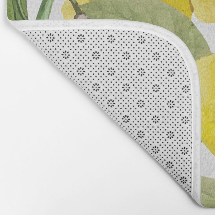 Yellow Flowers Bath Mat Gallery Image 2