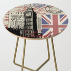London Great Britain Big Ben Flag Collage Side Table Gallery Image 2