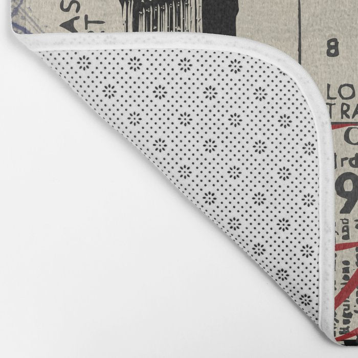 London Great Britain Big Ben Flag Collage Bath Mat Gallery Image 2