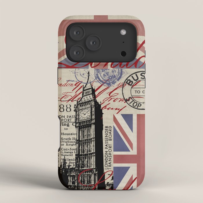 London Great Britain Big Ben Flag Collage iPhone Case Gallery Image 4