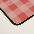 Gingham Plaid Red and Pink  Desk Mat Gallery Image 4