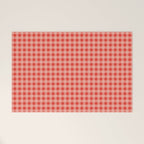 Gingham Plaid Red and Pink  Welcome Mat Gallery Image 1