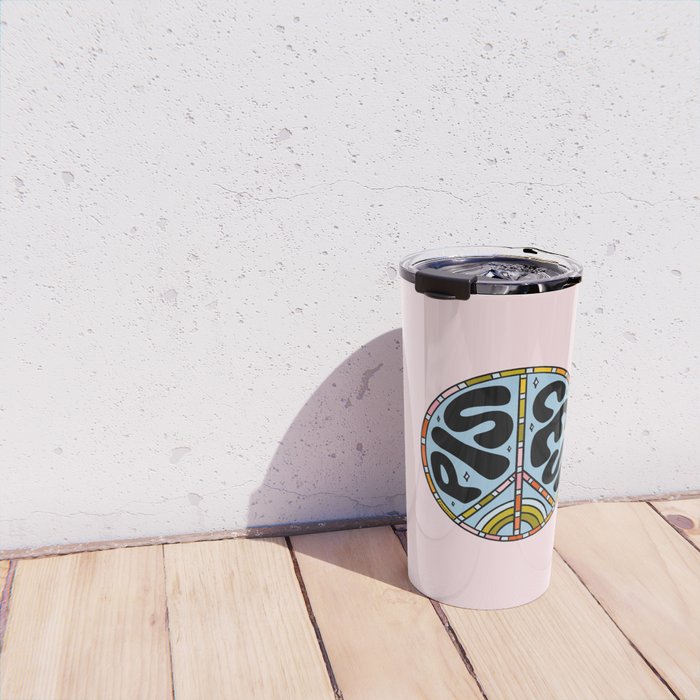 Pisces Peace Sign Travel Mug Gallery Image 4
