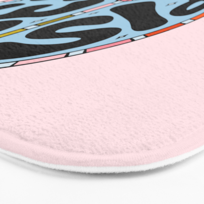 Pisces Peace Sign Bath Mat Gallery Image 3