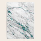 Gray Marble Aqua Teal Metallic Glitter Foil Style Poster Gallery Image 4