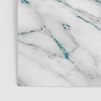 Gray Marble Aqua Teal Metallic Glitter Foil Style Poster Gallery Image 3