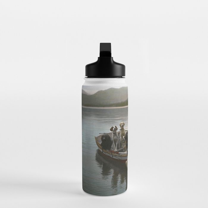 Dogs on a boat II color canine photograph portrait - photographs - photography Water Bottle Gallery Image 3