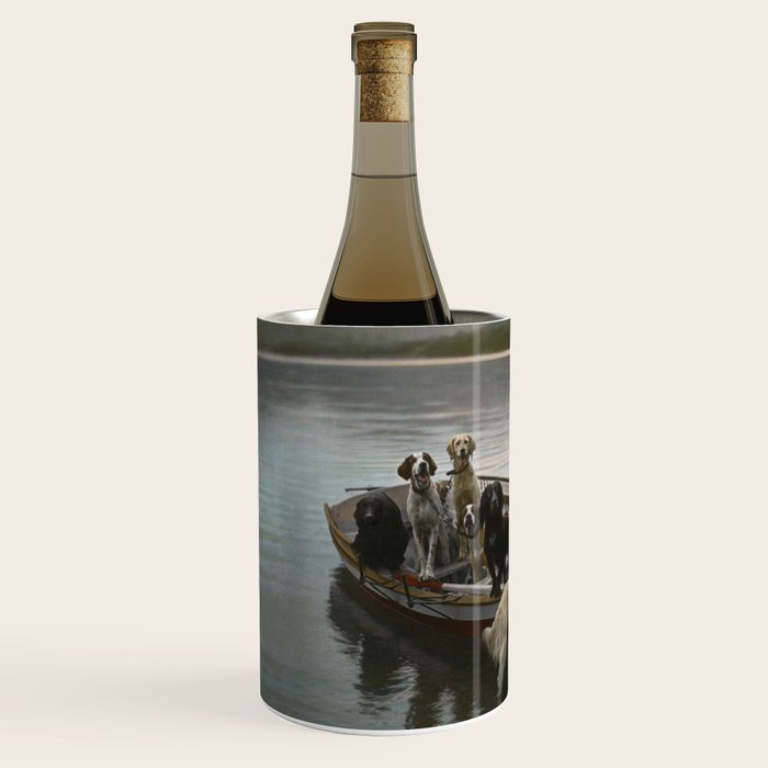 Dogs on a boat II color canine photograph portrait - photographs - photography Wine Chiller Gallery Image 2