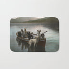 Dogs on a boat II color canine photograph portrait - photographs - photography Bath Mat Gallery Image 1