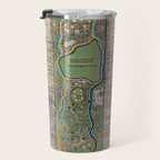NYC's Central Park [Vintage Inspired] "San Remo" Running route map Travel Mug Gallery Image 3
